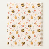 Cute little bees and daisy flowers pattern planner (Dos)