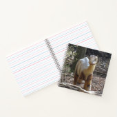 Cute Little Beige Dinosaur Square Notitieboek (Binnen)