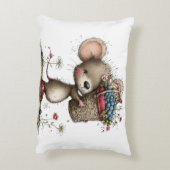 Cute Little Berry Mouse Accent Kussen (Achterkant (Verticaal))