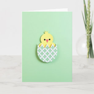 Cute Little Bird Kuiken Uitkomende Kaart