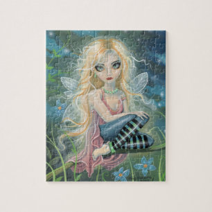 Cute Little Blonde Sprookjesfiguur Puzzel