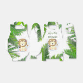 Cute Little Boho Lion Baby Shower Editable Bedankdoosjes (Uitgevouwen)