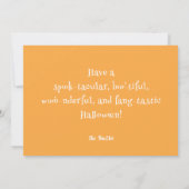 Cute Little Boo Baby Ghost Halloween Kaart (Achterkant)