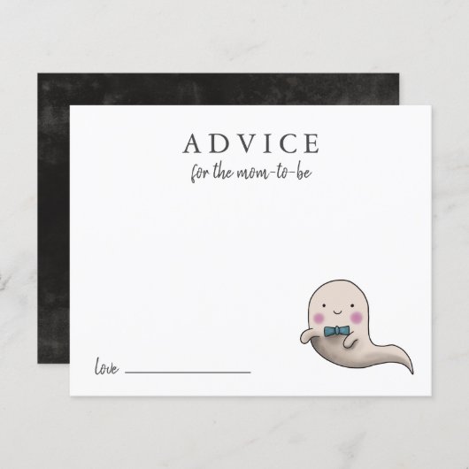 Cute Little Boo Boy Advice for MMammie Kaart (Voorkant / Achterkant)