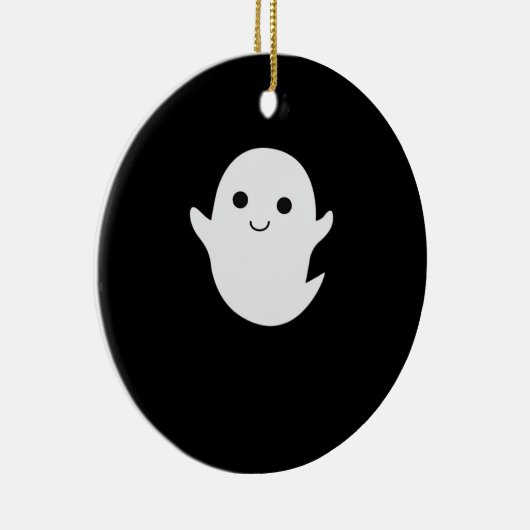 Cute Little Boo Classic Fitted Keramisch Ornament (Rechts)