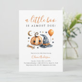 Cute Little Boo Halloween Baby shower Invitation (Debout devant)