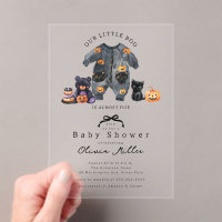 Cute Little Boo Invitation Baby shower