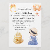 Cute Little Boy 2nd Birthday Party Invitation (Devant)