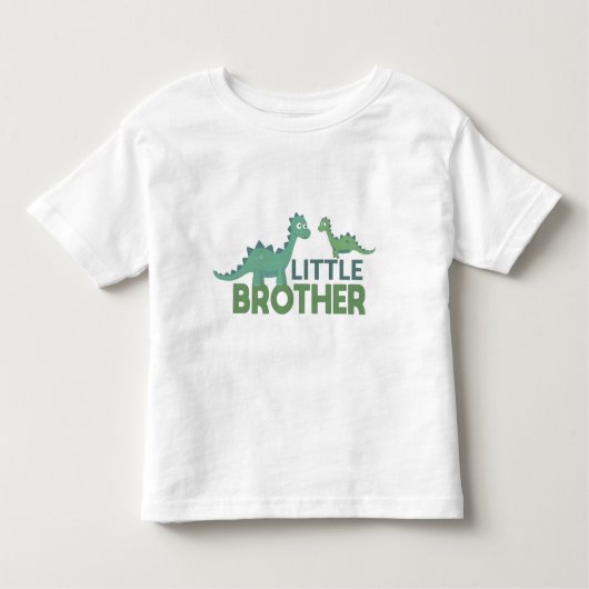 Cute Little Brother Dinosaur Kinder Shirts (Voorkant)