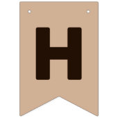 Cute Little Brown Beer Birthday Vlaggetjes (Tweede vlag)