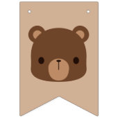 Cute Little Brown Beer Birthday Vlaggetjes (Eerste vlag)