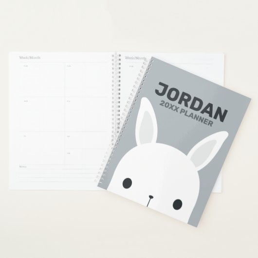 Cute Little Bunny Rabbit with Personalized (Devant avec enveloppe)