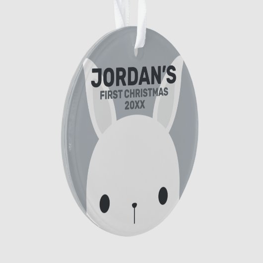 Cute Little Bunny Rabbit with Personalized (devant)