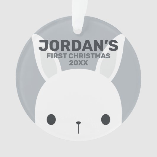 Cute Little Bunny Rabbit with Personalized (devant)