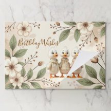 Cute Little Canard Et Floral