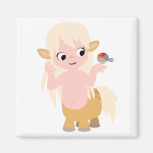 Cute Little Cartoon Centauress Baby T-Shirt Magneet