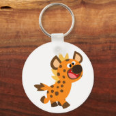 Cute Little Cartoon Hyena Sleutelhanger (Voorkant)