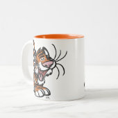 Cute Little Cartoon Tiger Mok (Voorkant links)