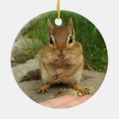Cute Little Cheeky Chipmunk Keramisch Ornament (Achterkant)
