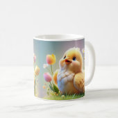Cute Little Chicken Mug - Cartoon Spring Chick Des (Devant droit)