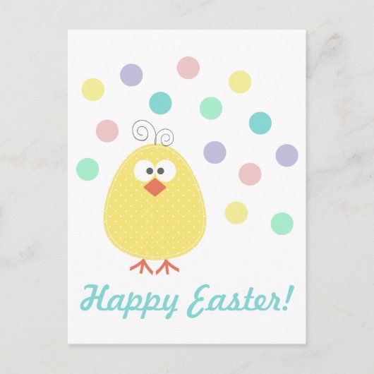Cute Little Chickie Easter Briefkaart (Voorkant)