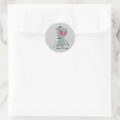 Cute little Chupacabra Ronde Sticker (Tas)
