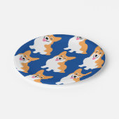 Cute Little Corgi Pattern Papieren Bordje (Gekanteld)