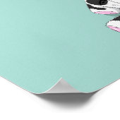 Cute Little Cow Baby shower Affiche de bienvenue (Coin)