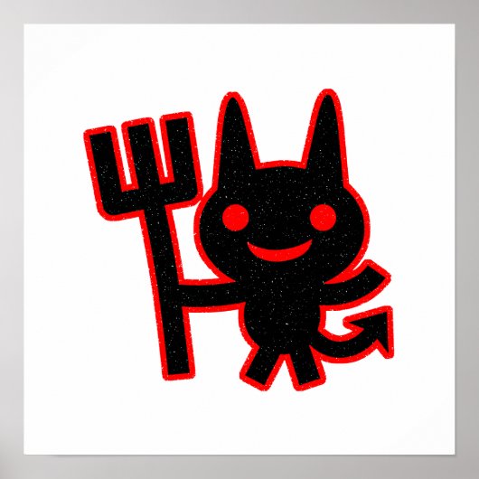 Cute Little Devil Poster (Voorkant)