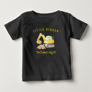 Cute Little Digger Bouwtruck Aangepaste Kinderen