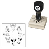 cute little Dragons Rubberstempel (Gestempeld)