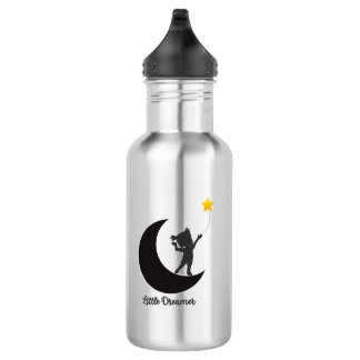 Cute Little Dreamer Moon & Star Kids water bottle Waterfles