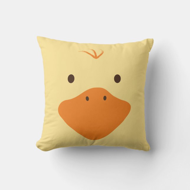 Cute Little Ducky Face Kussen (Voorkant)