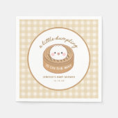Cute Little Dumpling Baby Shower Servet (Voorkant)