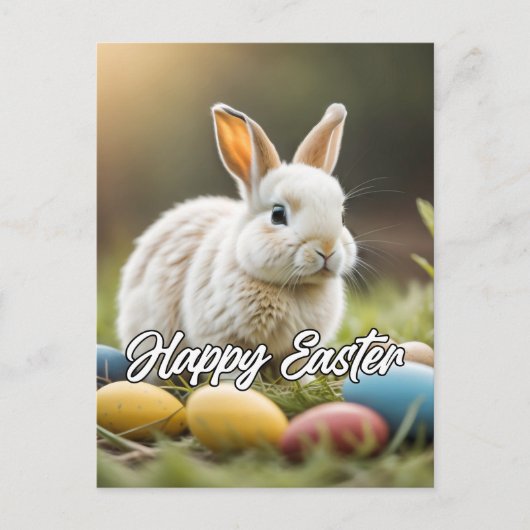Cute Little Easter Bunny Briefkaart (Voorkant)