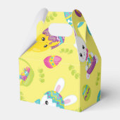 Cute Little Easter Bunny Egg Pattern Gift Bedankdoosjes (Achterkant)