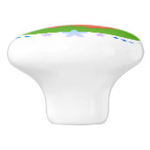 Cute Little Fox Keramische Knop (Zijkant)