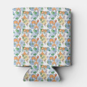 Cute Little Fox Pattern Blikjeskoeler (Achterkant)