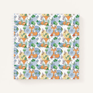 Cute Little Fox Pattern Notitieboek