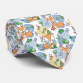 Cute Little Fox Pattern Stropdas (Opgerold)