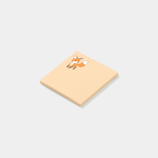 Cute Little Fox Post-it® Notes (Schuin)