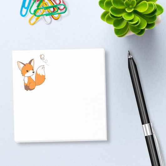 Cute Little Fox Post-it® Notes