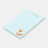 Cute Little Fox Post-it® Notities Notes (Schuin)