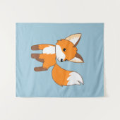 Cute Little Fox Wandkleed (Voorkant (horizontaal))