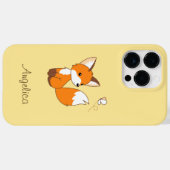 Cute Little Fox Watching Butterfly Case-Mate iPhone Case (Achterkant (horizontaal))