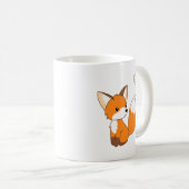 Cute Little Fox Watching Butterfly Coffee Mok (Voorkant rechts)