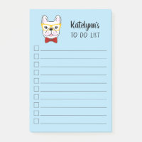 Cute Little Frenchie | Blauw | Gepersonaliseerd