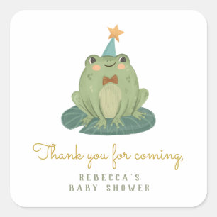 Cute Little Frog Birthday Gift Labels