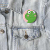 Cute Little Froggy Pin Ronde Button 5,7 Cm (In situ)