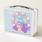 Cute Little Girl Ocean Zee Mermaid Personalized (Achterkant)